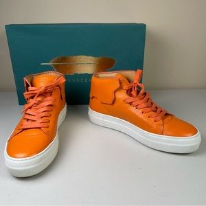 Buscemi 90MM High Top Sneaker Orange Size 40 Size US 7 Men’s